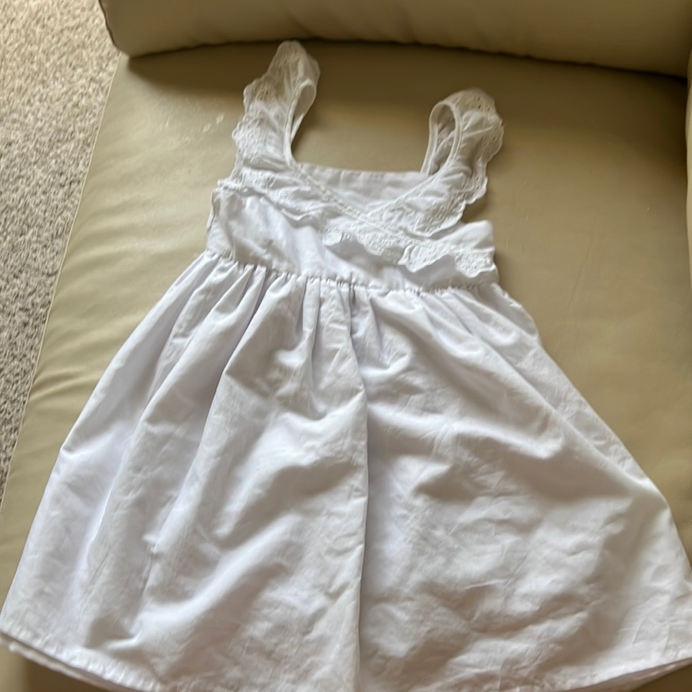 Tommy Bahama white eyelet knit dress